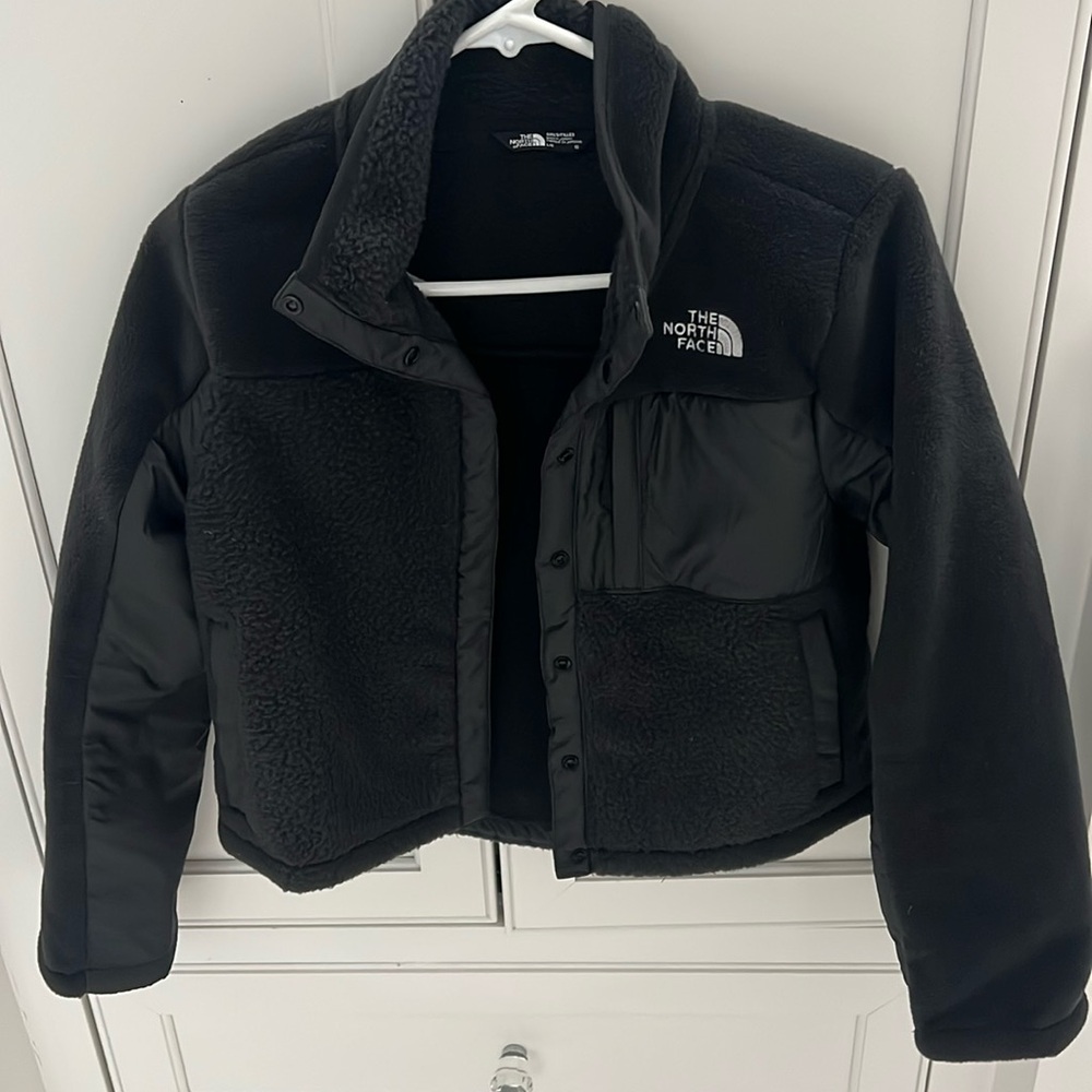 North Face black fleece, girls size large (12) NWOT